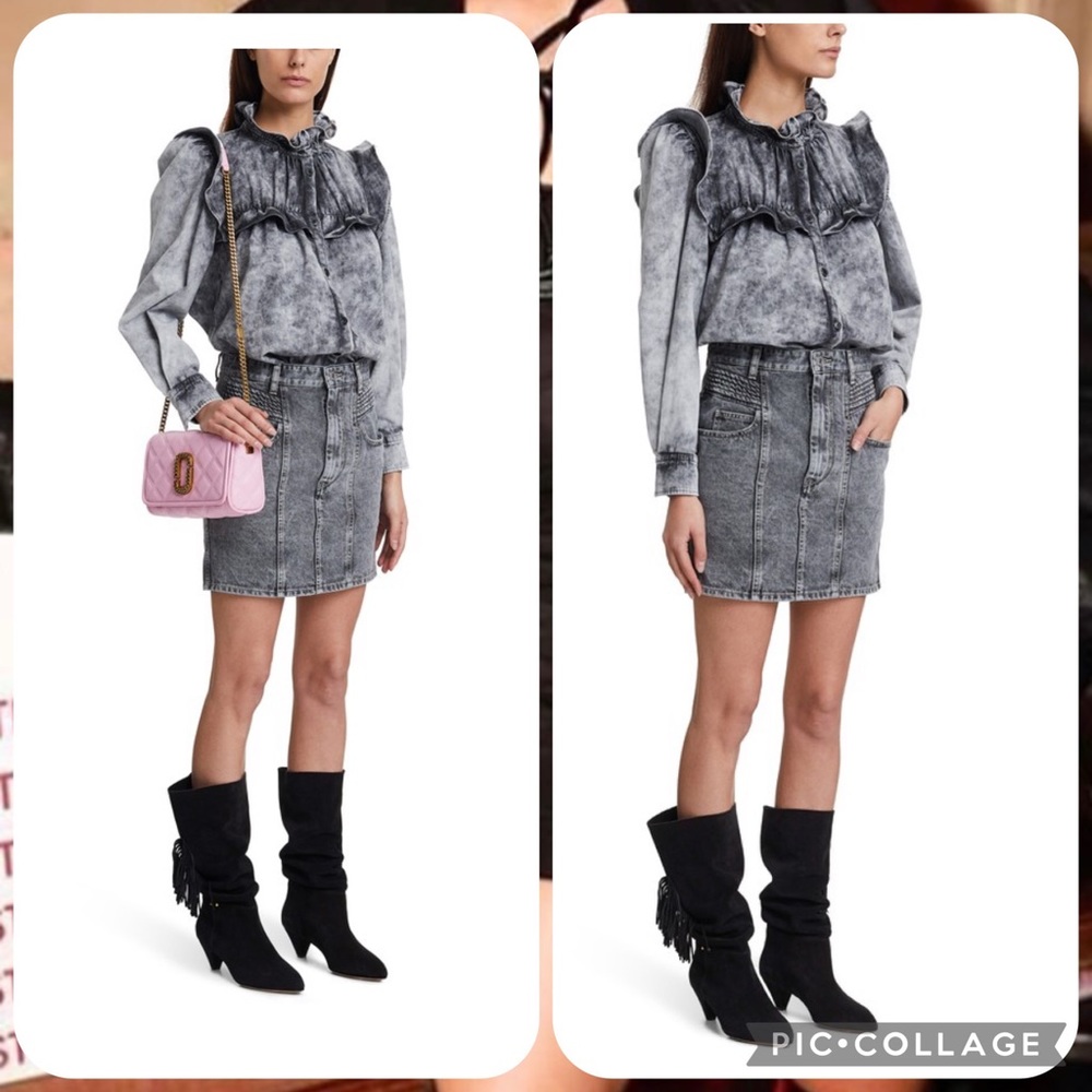 Isabel Marant Gray Mini Skirt